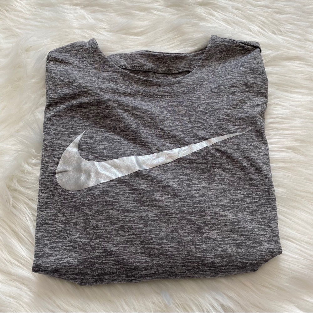 Gray Nike Long Sleeve Top